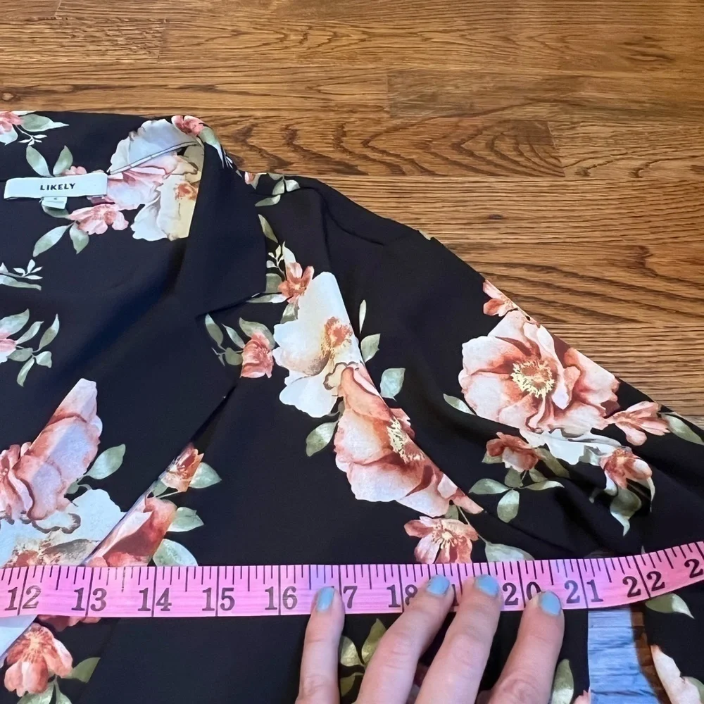 Likely Sophia black floral mimi top Revolve size small - Picture 14 of 14